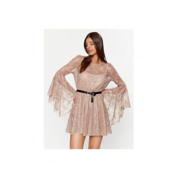 Rochie dama -  303506551 - Poliester - Bej