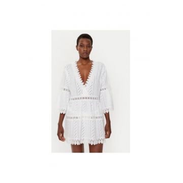 Rochie dama -  305150769 - Bumbac - Alb