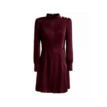 Rochie de dama  Amie - poliester - visiniu -