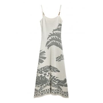 Rochie de vara dama  25SWVF11 - Viscoza/Poliamida - Bej