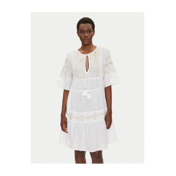 Rochie de vara dama  alb - fabric usor