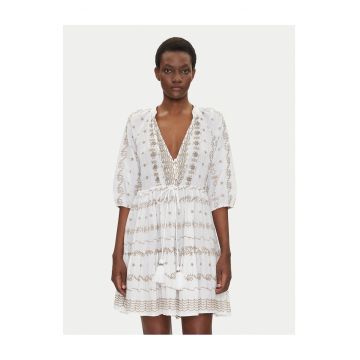 Rochie de vara dama  alb - fabricatie usoara