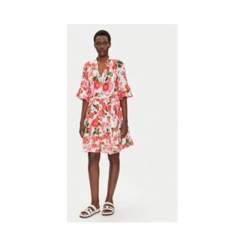 Rochie de vara -  multicolor - 60% bumbac - 40% in -