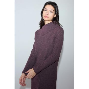 Rochie din amestec de bumbac cu maneci lungi