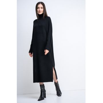 Rochie din amestec de lana cu croiala in A