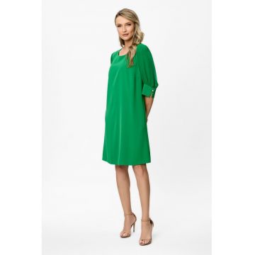 Rochie dreapta cu buzunare laterale