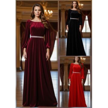 Rochie eleganta din catifea Cati 8