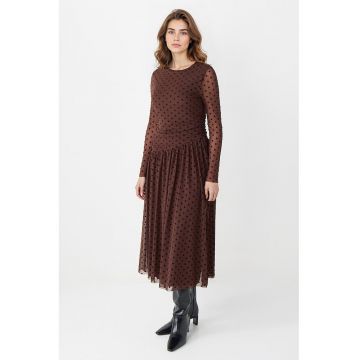 Rochie evazata cu buline