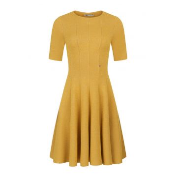 Rochie evazata cu insertii de lurex