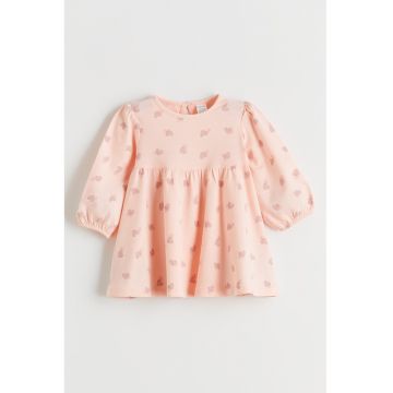 Rochie evazata cu model inimi