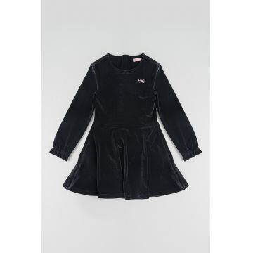 Rochie evazata din catifea