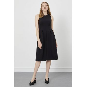 Rochie midi cu croiala in A