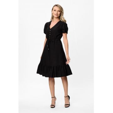 Rochie midi cu decolteu in V Nancy