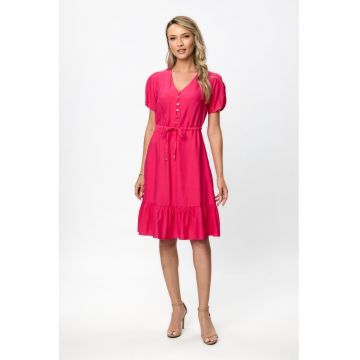 Rochie midi cu decolteu in V Nancy