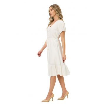 Rochie midi cu decolteu in V Nancy