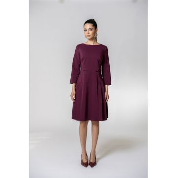 Rochie midi plisata Bertina