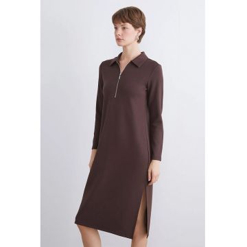 Rochie midi slim fit Scuba