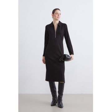 Rochie midi slim fit Scuba