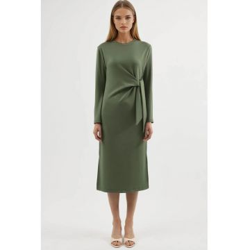 Rochie Midi -  verde kaki - jerseu