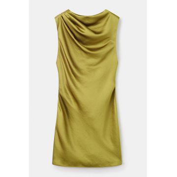 Rochie mini cu fronseuri si decupaj pe spate