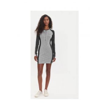 Rochie mini mulata cu maneca lunga