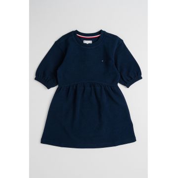 Rochie scurta cu croiala in A si detaliu logo