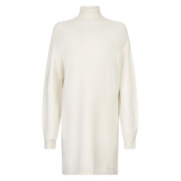 Rochie scurta cu guler inalt si strasuri