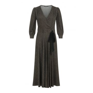 Rochie stil petrecut cu imprimeu delicat cu buline