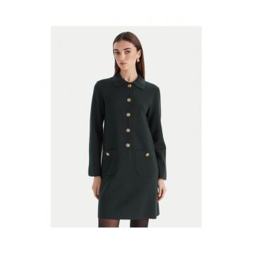 Rochie tricotata de dama  verde - fabricata din material de calitate