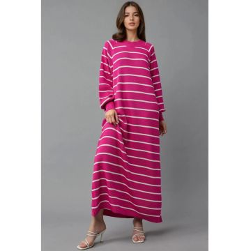 Rochie tricotata -  roz - tricot -