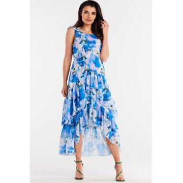 Midi Rochie Floral Fara maneca A500