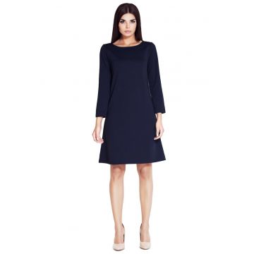 Rochie A034 -  Poliester/Elastan - Bleumarin