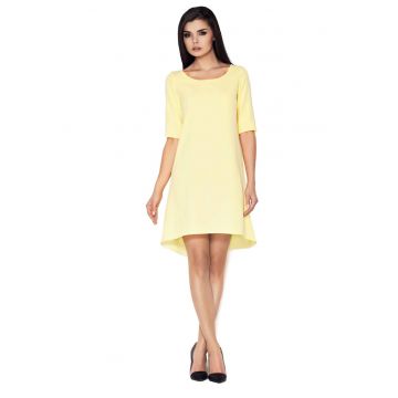 Rochie A056  -  Poliester/Viscoza - Galben