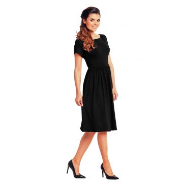 Rochie A141 -  Viscoza/Elastan - Negru