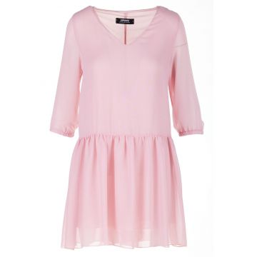 Rochie A514 -  Poliester - Roz pudrat