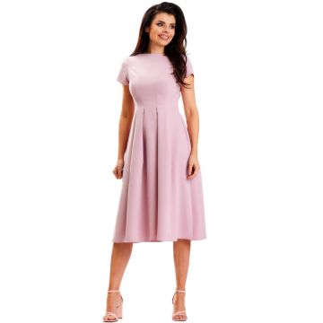 Rochie A569 -  Poliester/Elastan - Roz