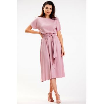 Rochie A576 -  Viscoza/Elastan - Roz