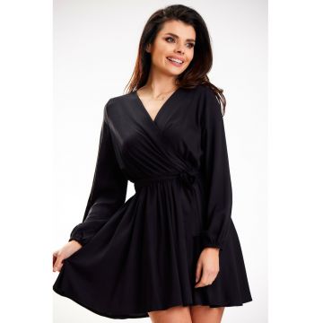 Rochie A577 -  Viscoza/Elastan - Negru
