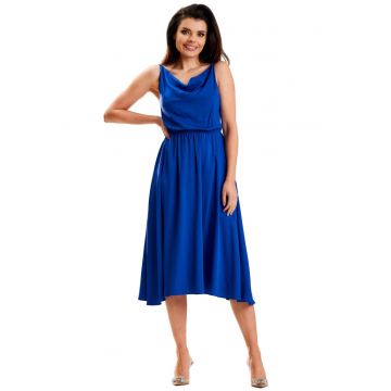 Rochie A579 -  Viscoza/Poliester - Albastru