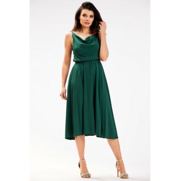 Rochie A579 -  Viscoza/Poliester - Verde