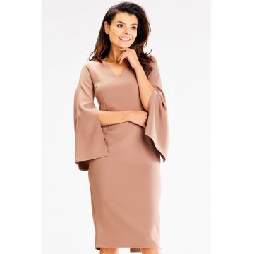 Rochie dama  Poliester - A596 - Cappuccino -