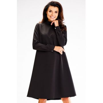 Rochie dama  Poliester - A599 - Neagra -