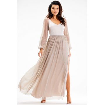 Rochie dama  Poliester - A626 - Bej -