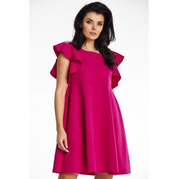 Rochie dama  poliester - A643 - Fuchsia -