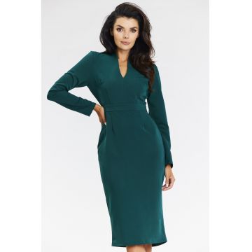 Rochie dama  poliester - A667 - verde-