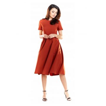 Rochie dama -  Poliester - Caramiziu - A253