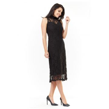 Rochie dama -  Poliester - Negru - A203