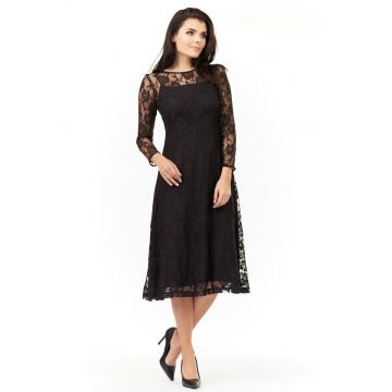 Rochie dama -  Poliester - Negru - A205