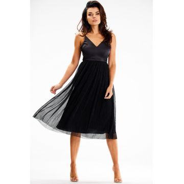 Rochie dama  Poliester - Negru A624