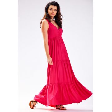 Rochie dama -  Viscoza - A581 - Fuchsia